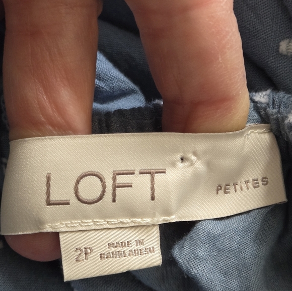 LOFT 2p 140923 Blue Dress - Picture 6 of 7